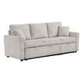 thumbnail image 1 of Furniture of America Chatell Fabric Cup Holders Sleeper Sofa Sectional in Beige, 1 of 9