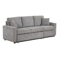 thumbnail image 1 of Furniture of America Chatell Fabric Cup Holders Sleeper Sofa Sectional in Gray, 1 of 8