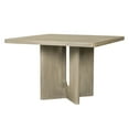 thumbnail image 1 of Furniture of America Cheri 54" Square Pedestal Dining Table, White Oak, 1 of 11