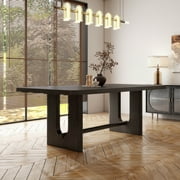 Furniture of America Cheri 83" Solid Wood Rectangle Indoor Dining Table, Ash Grey