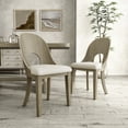 thumbnail image 1 of Furniture of America Cheri Bentwood Solid Wood Side Chairs, Set of 2, White Oak, 1 of 13