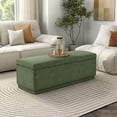 thumbnail image 1 of Furniture of America Cheri Chenille Modern Living Room Bedroom Bench with Storage, Green, 1 of 18