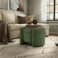 thumbnail image 1 of Furniture of America Cheri Modern Chenille with Wood Flip Top Storage Ottoman, Green, 1 of 23