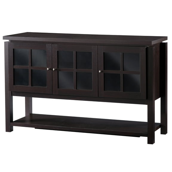 Furniture of America Chico Contemporary Multi-Storage Dining Buffet, Walnut