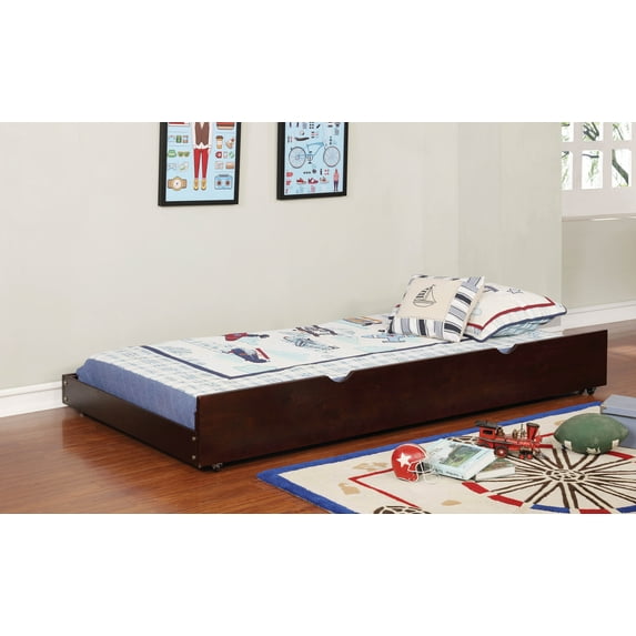 Furniture of America Cindy Lou Wood Espresso Twin XL Kids Trundle