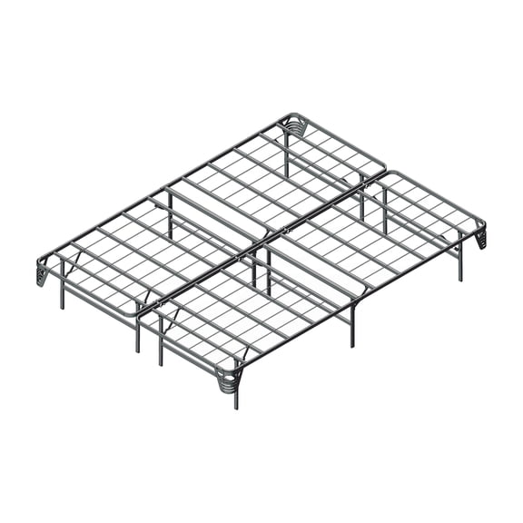 Furniture of America Cira Modern Metal Bed Frame, Full, Silver