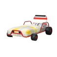 thumbnail image 1 of Furniture of America Clint Contemporary Metal Twin Race Car Bed in Red, 1 of 7