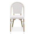 thumbnail image 1 of Furniture of America Cruz Outdoor Dining Chair - Faux Rattan - Set of 2 - Armless - Gray, 1 of 6
