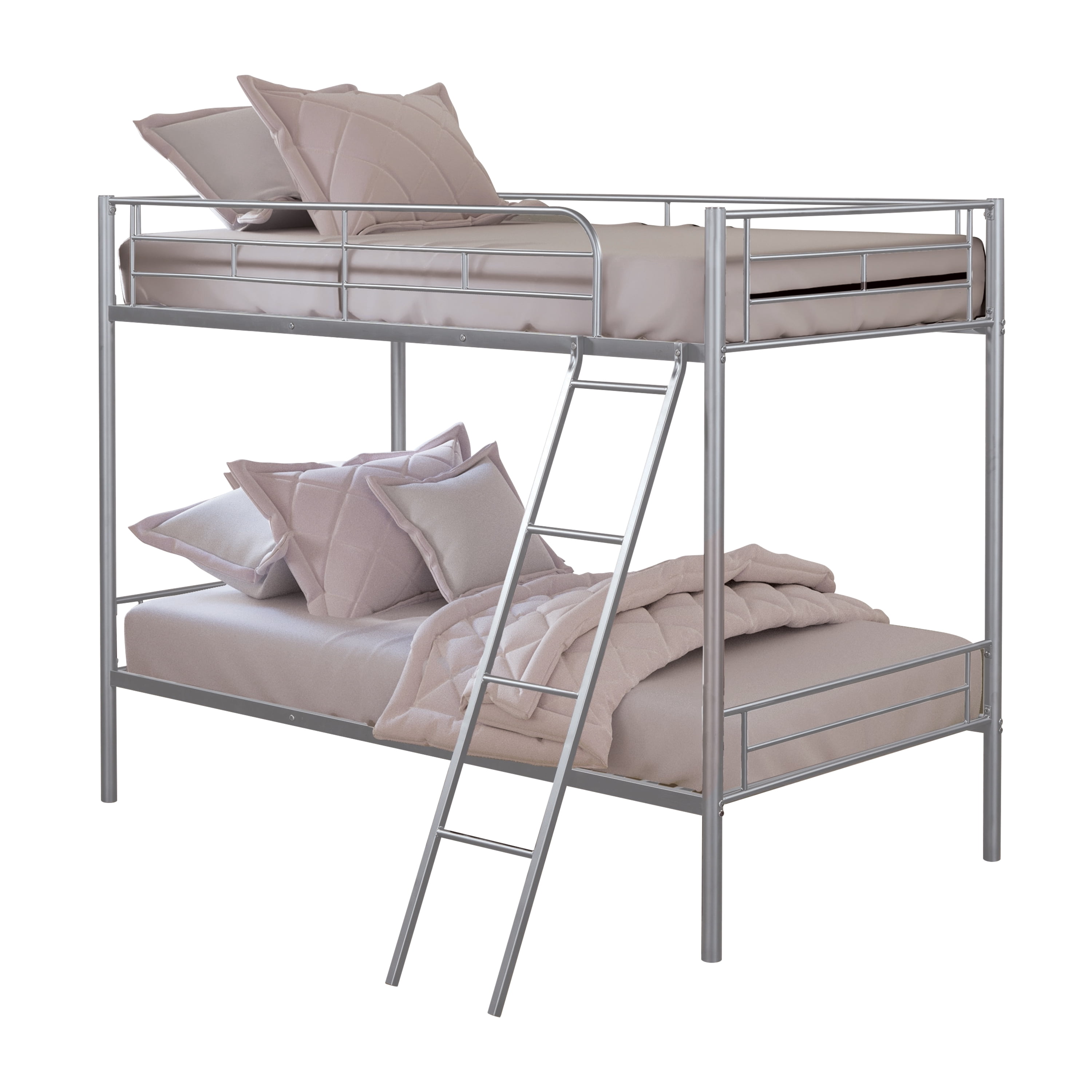 Furniture of America Brivan Modern Kids Metal Twin Over Twin Bunk Bed ...