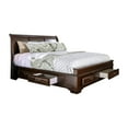 thumbnail image 1 of Furniture of America Damien Platform Bed, California King, Brown Cherry, 1 of 5
