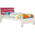 thumbnail image 1 of Furniture of America Danelle Transitional Slatted Design Full Platform Bed, Blue & White, 1 of 1