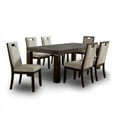 thumbnail image 1 of Furniture of America Davise Wood 7-Piece Dining Table Set in Dark Walnut, 1 of 6