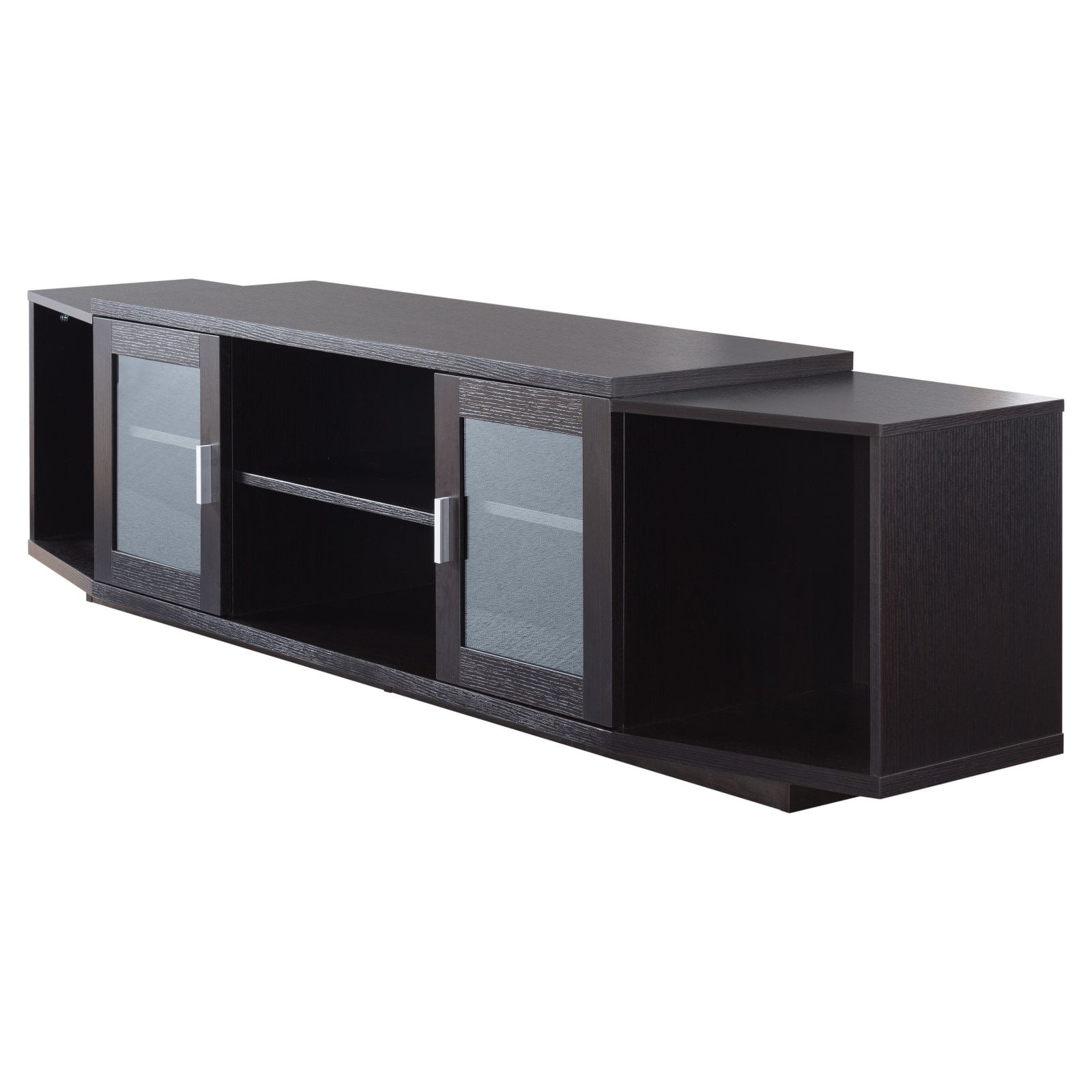 Furniture of America Daytona Glass TV Stand