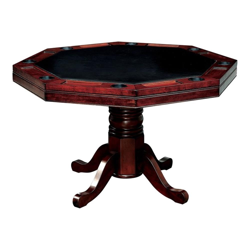 Cherry Wood Octagon Gaming Table with Felt Top