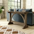 thumbnail image 1 of Furniture of America Delmin Rectangle Console Table, Oak, 1 of 12