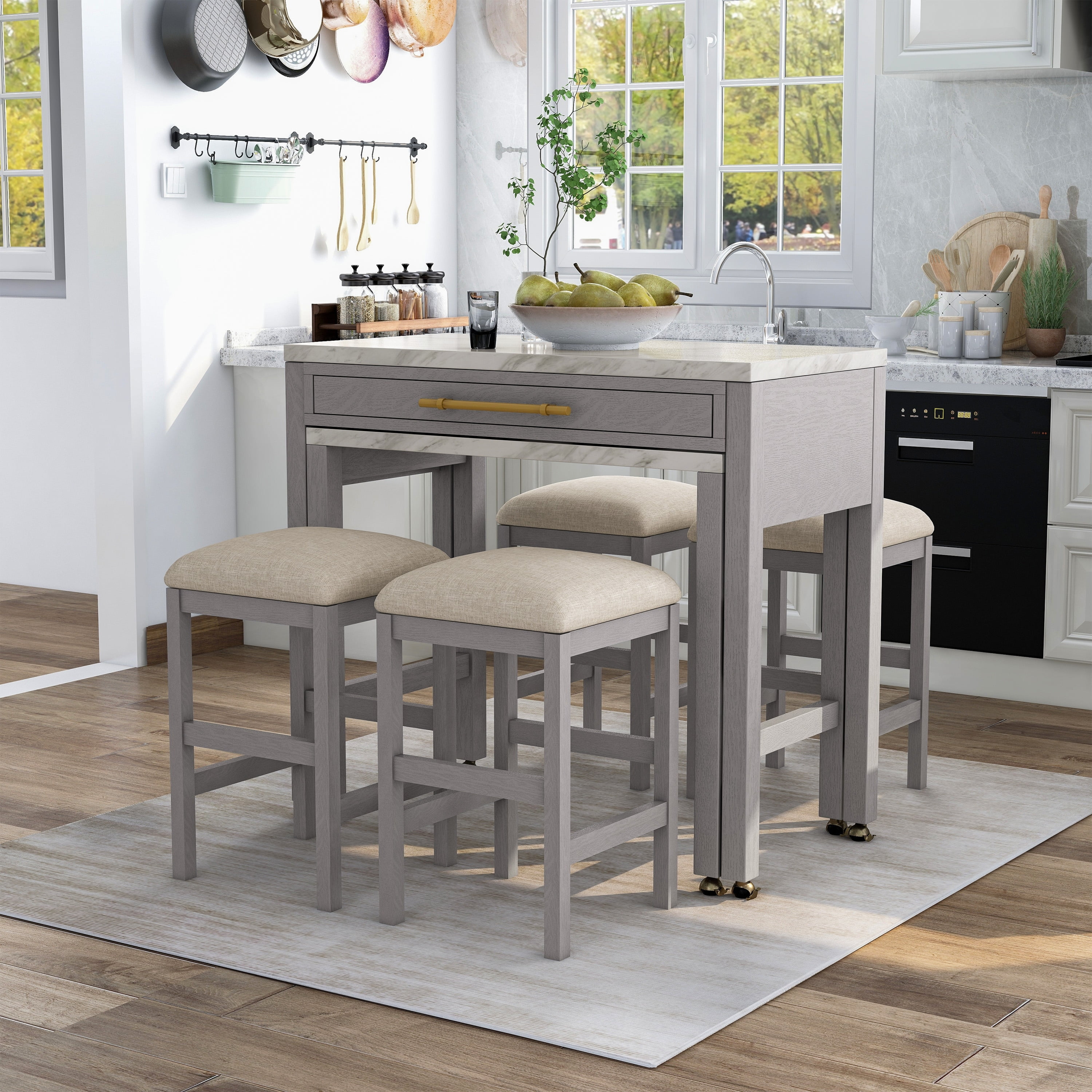 テーブル・チェア・ハンモック THE BAR COUNTER TABLE SPIDER EDITION Amazon.com: HOMEMORE Bar Table LED Bar Chairs Pub Table LED