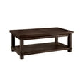 thumbnail image 1 of Furniture of America Derica Bottom Shelf Coffee Table, Dark Walnut, 1 of 4