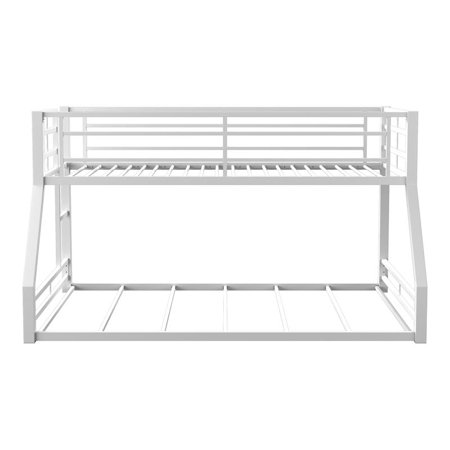 Furniture of America Dessa Metal Twin Over Full Bunk Bed in White