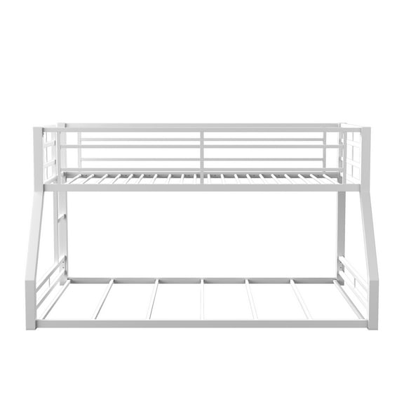 Furniture of America Dessa Metal White Twin/Full Kids Bunk Bed