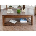 thumbnail image 1 of Furniture of America Deston Farmhouse Wood Coffee Table in Oak, 1 of 6
