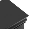 thumbnail image 1 of Furniture of America  Devi Traditional Solid Wood 2-Drawer Nightstand Black Wood Finish, 1 of 5