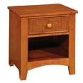 thumbnail image 1 of Furniture of America Dimanche Solid Wood 1-Drawer Nightstand in Oak, 1 of 6