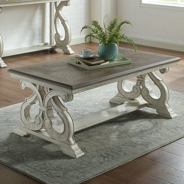 Furniture of America Dodd Transitional Wooden Rectangular Coffee Table