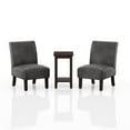 thumbnail image 1 of Furniture of America Drydan 3-Piece Wood Accent Table and Chair Set in Gray, 1 of 4