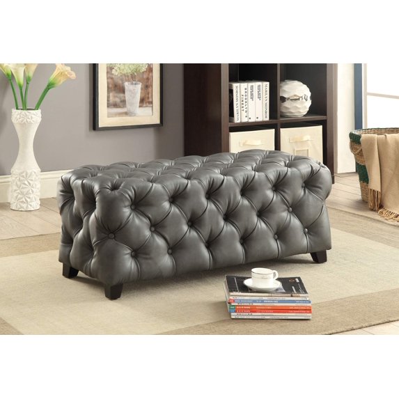 Furniture of America Eden Rectangular Ottoman, Multiple Colors