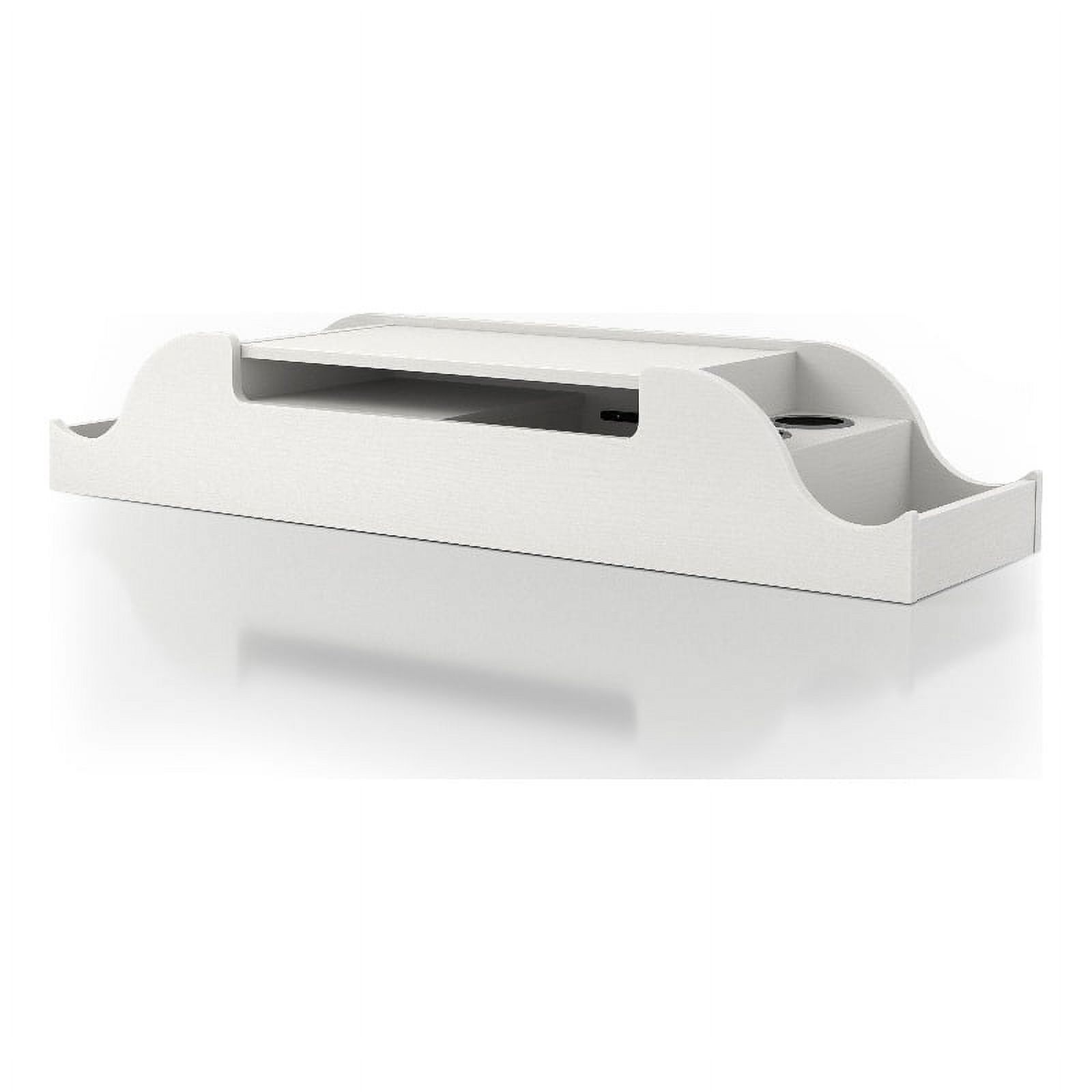 Furniture of America Elm Wood Wall Mounted Makeup Vanity in White