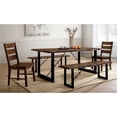 thumbnail image 1 of Furniture of America Elsbeth Wood 5-Piece Extendable Dining Set in Walnut, 1 of 3