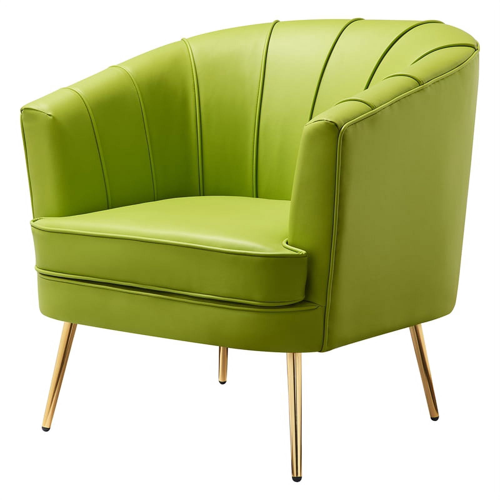 Furniture of America Elvie MidCentury Modern Faux Leather Accent Chair