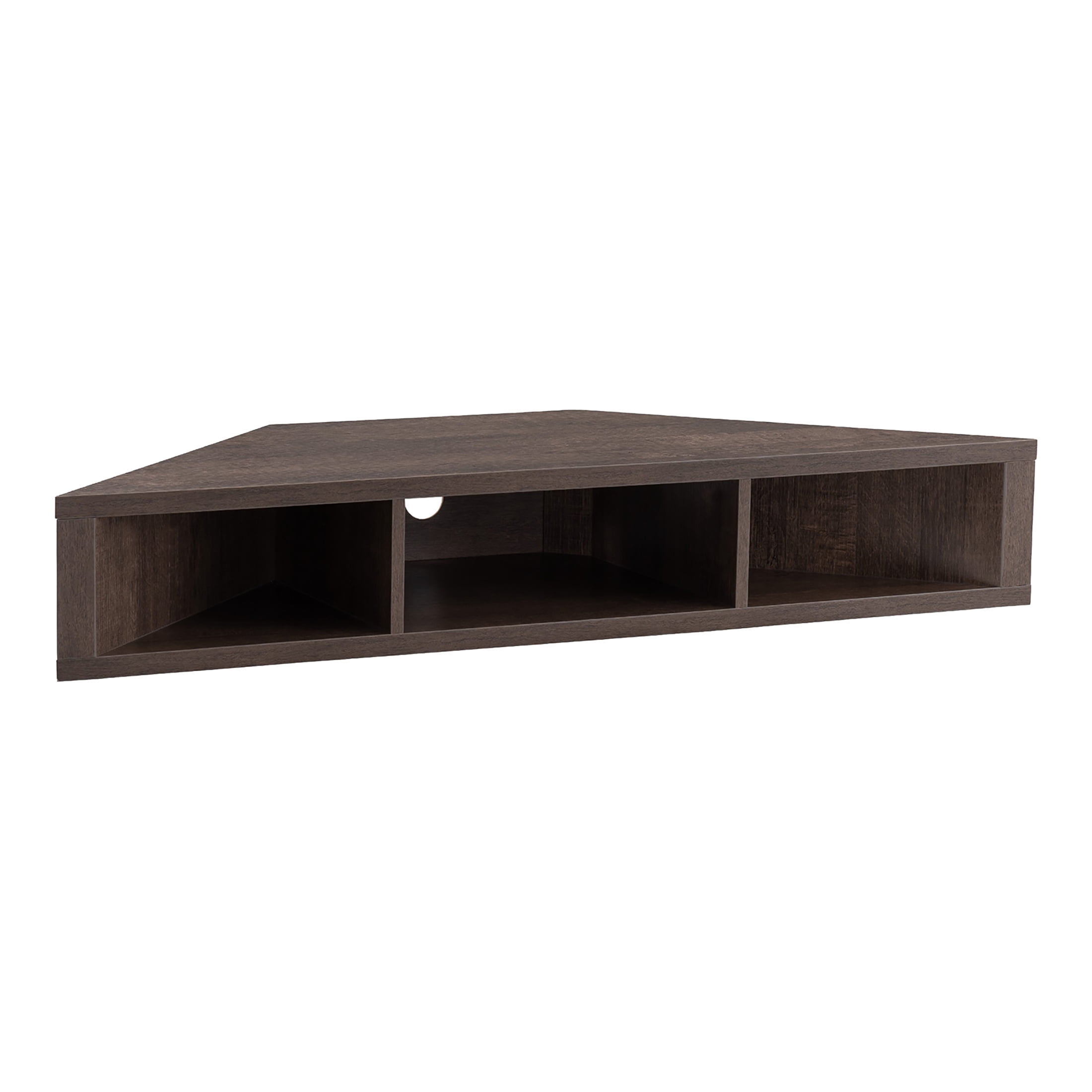 Furniture of America Emmeline 3-Shelf Floating TV Stand, 46", Walnut Oak