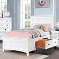 thumbnail image 1 of Furniture of America Ender Transitional Wood 2-Drawer Twin Bed in White, 1 of 2