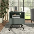 thumbnail image 1 of Furniture of America Estee 1-Drawer Wood Indoor End Table with USB Port, Sage Green, 1 of 10