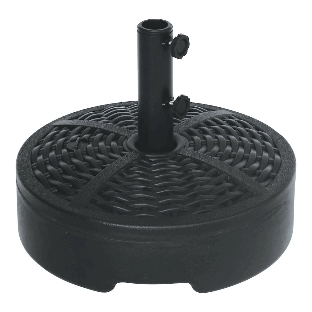 Furniture of America Fab Black Plastic Fillable Free Standing Umbrella Base