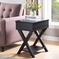 thumbnail image 1 of Furniture of America Fabienne Lift-Top End Table, Black, 1 of 7