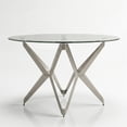 thumbnail image 1 of Furniture of America Fedora Modern Metal Round Dining Table in Champagne Gold, 1 of 7