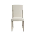 thumbnail image 1 of Furniture of America Foome Modern Farmhouse Upholstered Solid Wood Dining Chairs, Set of 2, Natural, 1 of 20