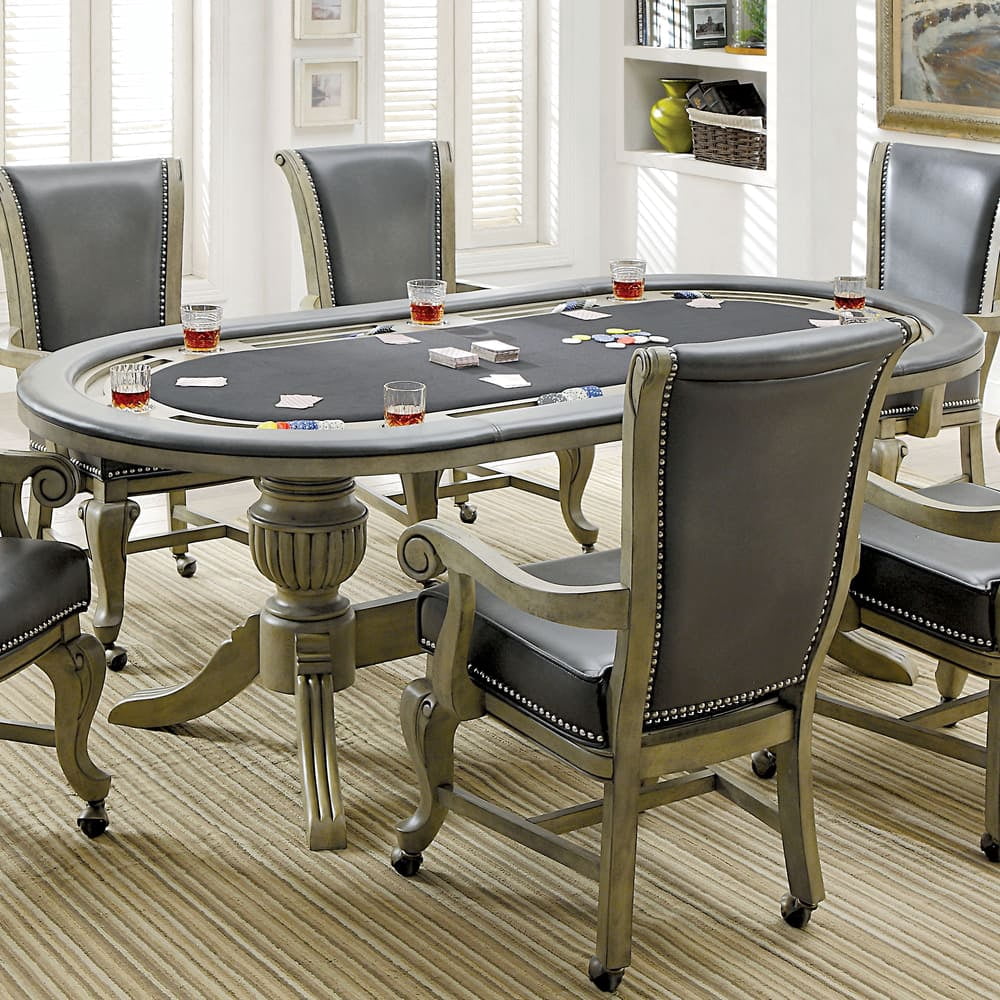 BOWERY HILL Dark Walnut Game End Table With Reversible Chessboard Top – MDF & Wood Veneer, 24” Height 5 thumbnail image