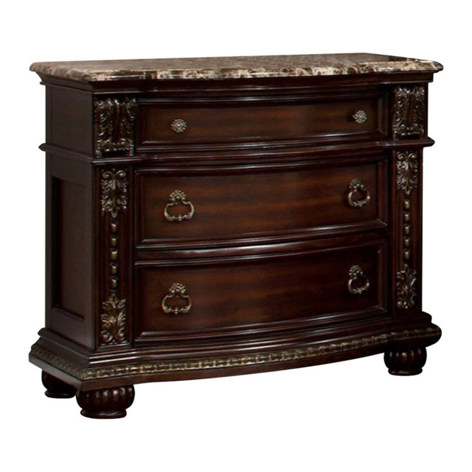 Furniture of America Fromberg Traditional Style Night Stand, Brown