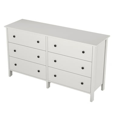 Furniture of America Gabriel 6-Drawer Dresser, White