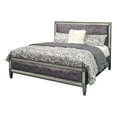 thumbnail image 1 of Furniture of America Galantt Solid Wood Padded Eastern King Bed in Gray, 1 of 2