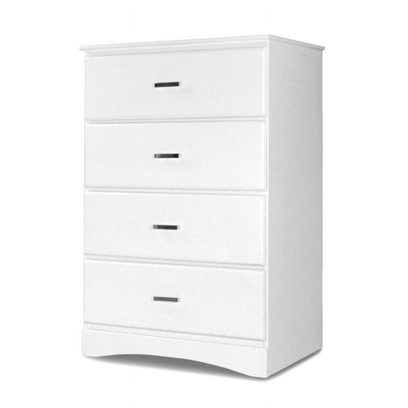 Furniture of America Geller 4 Drawer Kids Chest in Coconut White