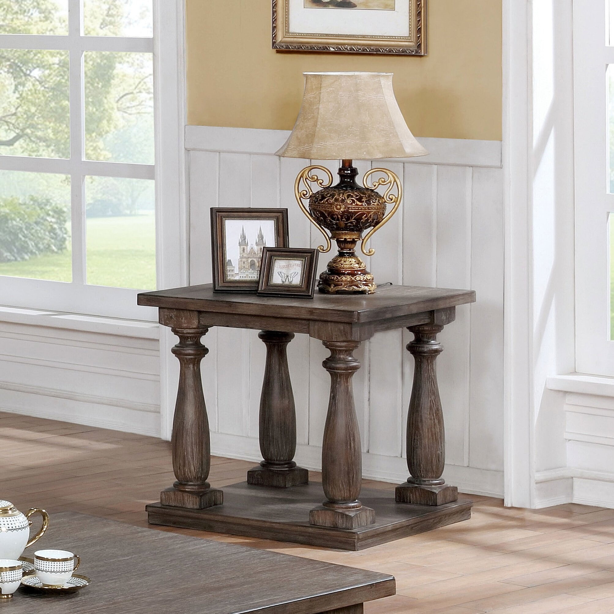 Solid wood cherry 2024 finish end tables