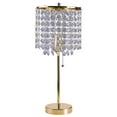 thumbnail image 1 of Furniture of America Gemma Glam Glass and Metal Table Lamp in Gold, 1 of 3