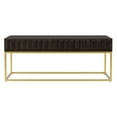 thumbnail image 1 of Furniture of America Giffore Metal 2-Drawer Coffee Table in Walnut, 1 of 7
