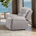 thumbnail image 1 of Furniture of America Gortier Fabric Indoor Manual Glider Recliner, Gray, 1 of 6