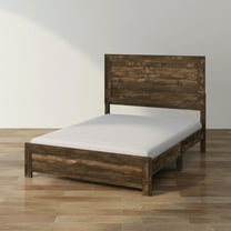 Furniture of America  Greer Rustic Walnut Panel Wood Bed Queen