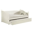 thumbnail image 1 of Furniture of America Gueston Cottage Wood Daybed with Trundle, Twin, White, 1 of 3